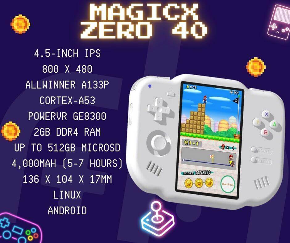 MagicX Zero 40 Specs