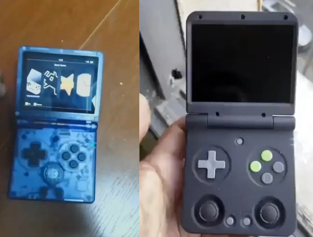 Anbenric RG35XX SP and Miyoo Mini Flip leak comparison - Retro Handhelds Anbenric RG35XX SP and Miyoo Mini Flip leak comparison