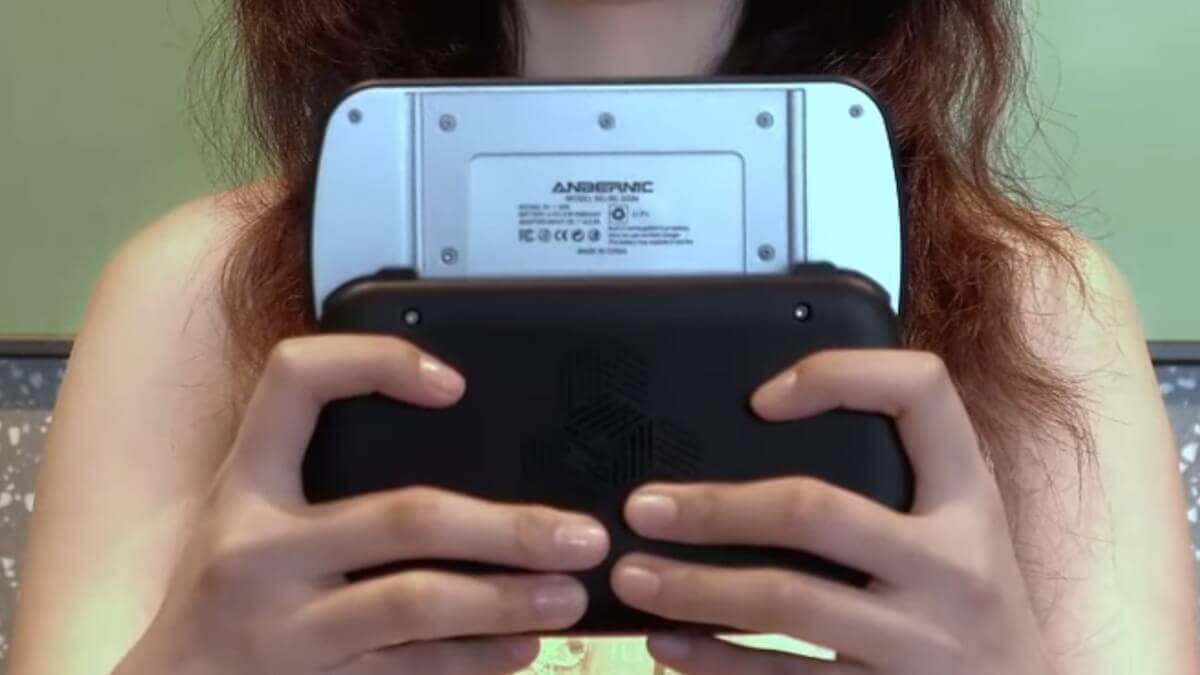 Anbernic RG Slide Nameplate from Teaser