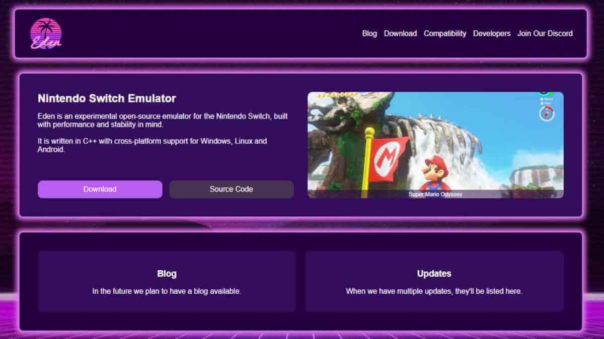 Eden Emulator Website