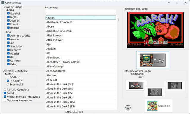 GamePlay Frontend Screenshot