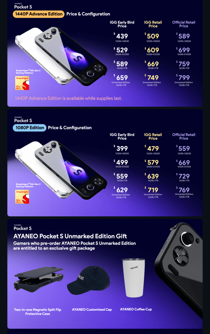 Pocket S Price Chart