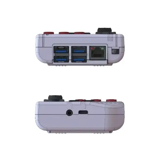 PiBoy DMGx Top and Bottom render