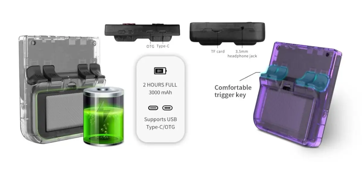 Powkiddy V10 Battery and Triggers