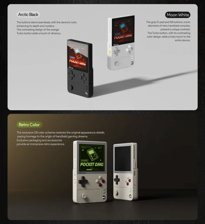 Pocket DMG Colors - Retro Handhelds Pocket DMG Colors