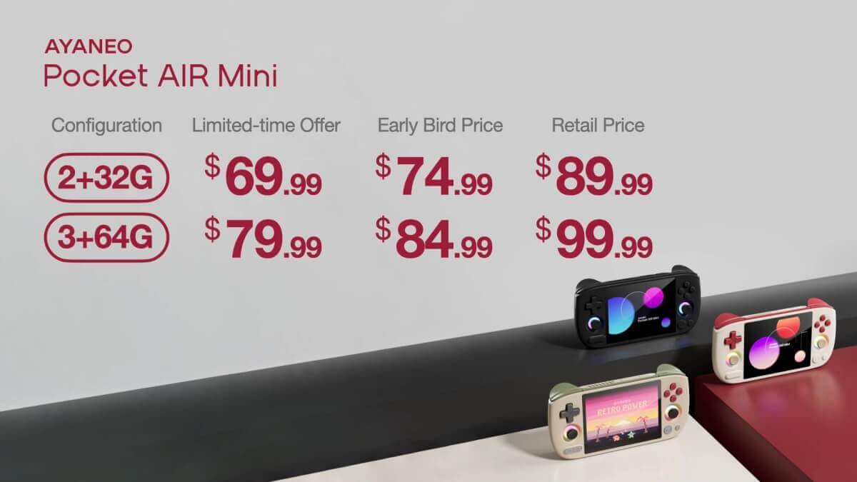 AYANEO Pocket AIR Mini Pricing Overview