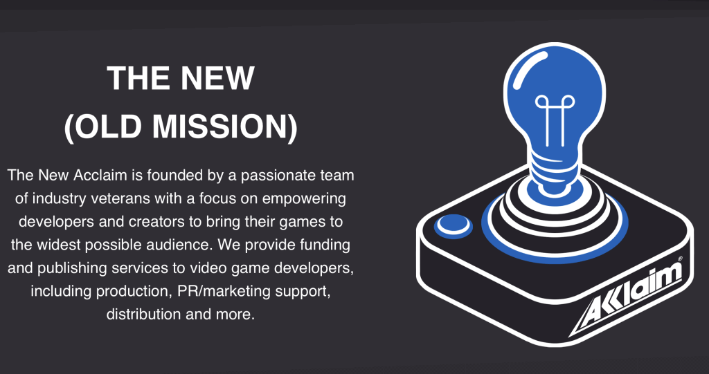 Acclaim Mission Statement - Retro Handhelds Acclaim Mission Statement
