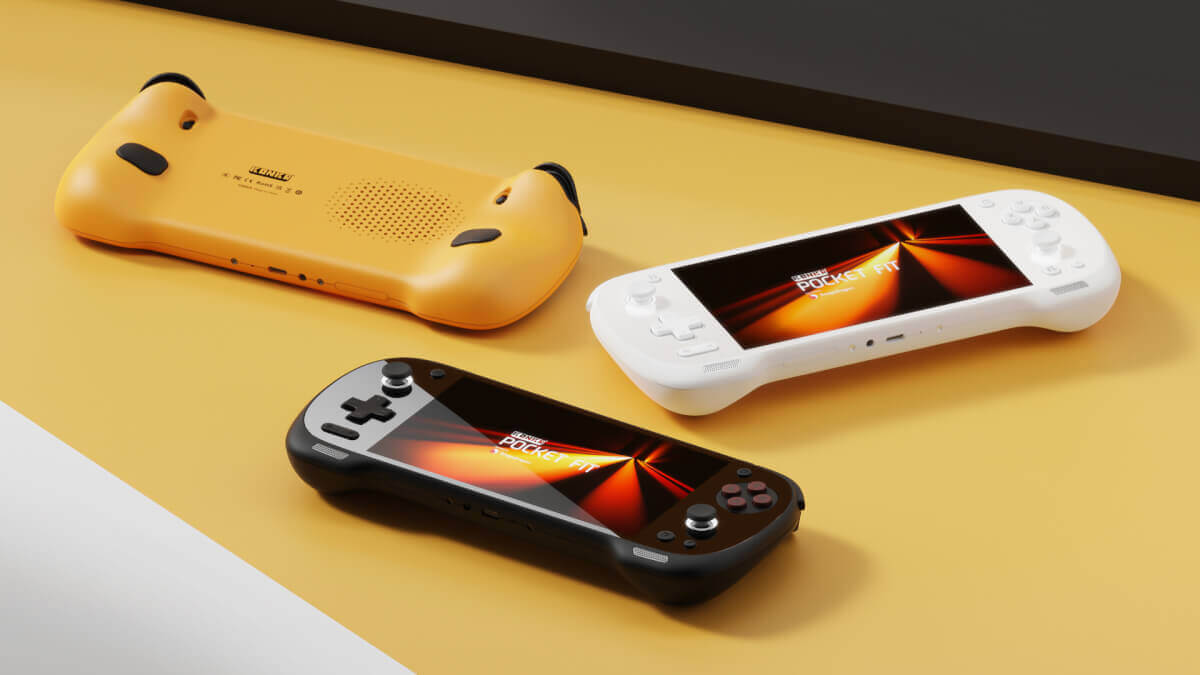 KONKR Pocket FIT in Yellow Black and White - 1 - Retro Handhelds KONKR Pocket FIT in Yellow Black and White - 1
