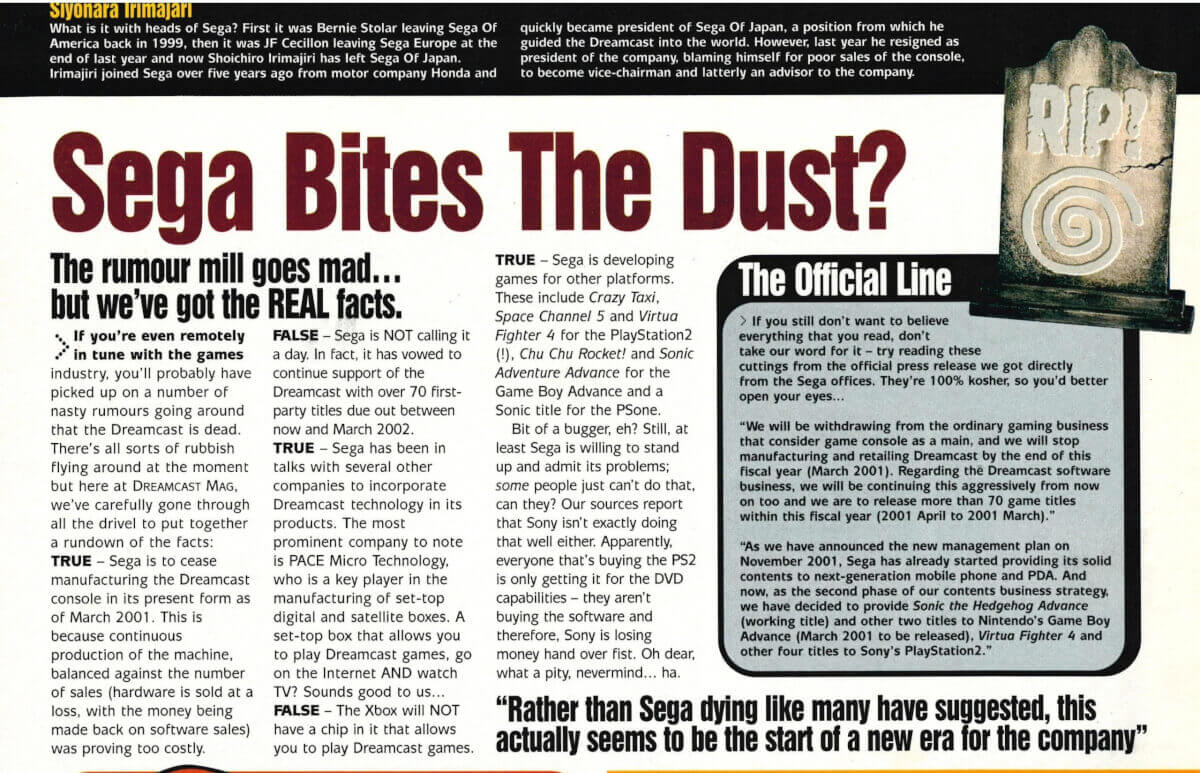 Sega Bites The Dust - Retro Handhelds Sega Bites The Dust