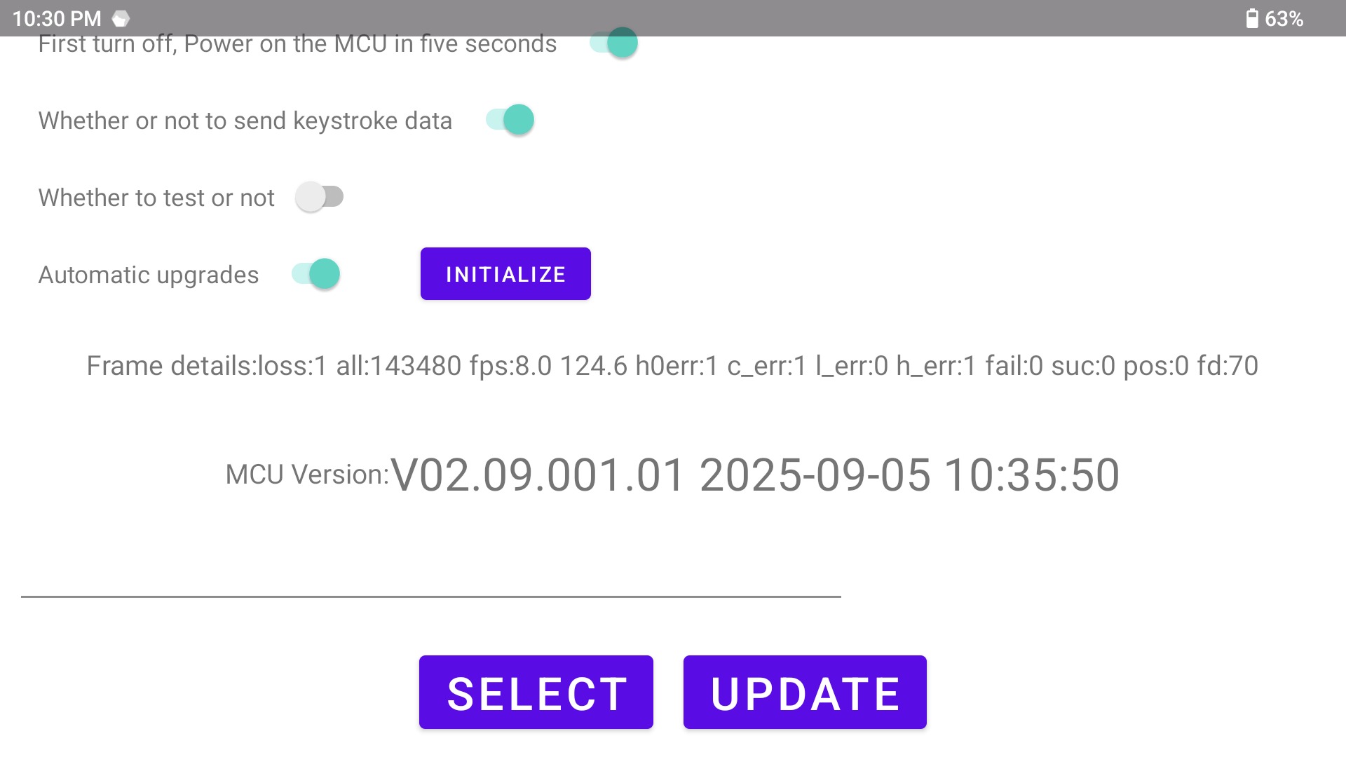 AYN Thor MCU Test Mode Toggle screenshot - Retro Handhelds AYN Thor MCU Test Mode Toggle screenshot