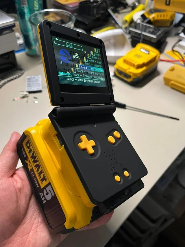 GBA SP with Megabattery