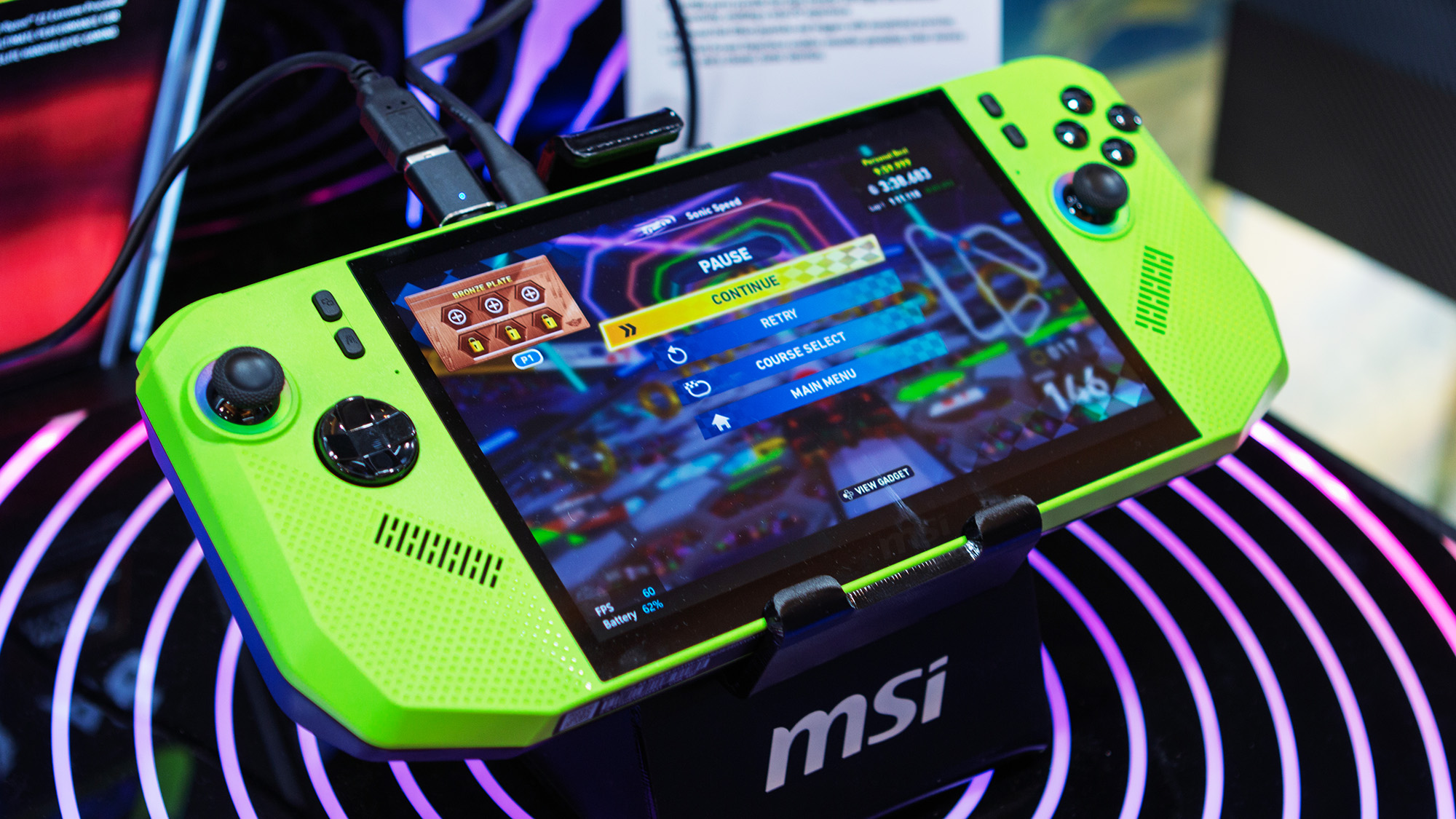 MSI Claw A8 - Green - CES 2026