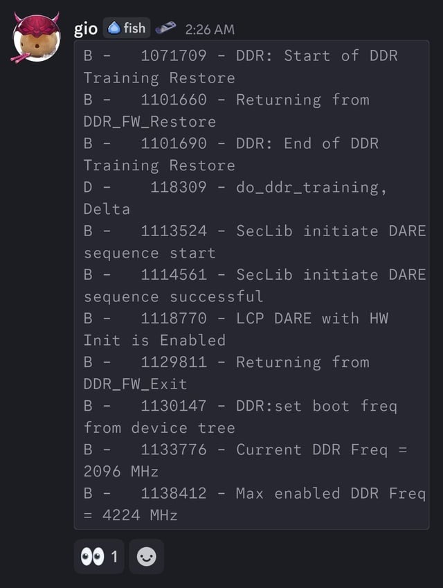 gios Initial Reading - 4224 MHz Batch 2 Odin 3
